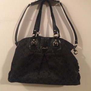 100% authentic black Coach purse