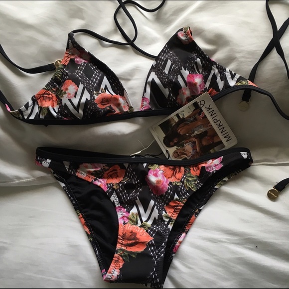 MinkPink bikini top and bottom