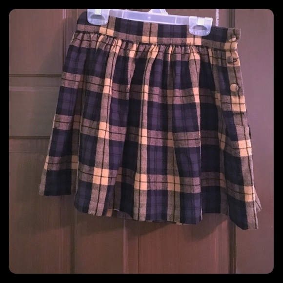 Plaid mini skirt