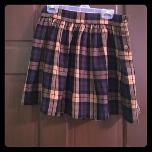 Plaid mini skirt