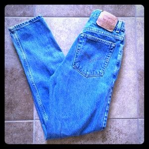 Levi's 512 slim fit tapered leg vintage jeans
