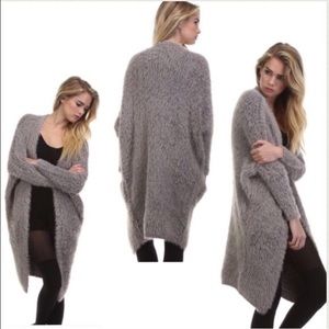 Tea n Cup faux fur sweater