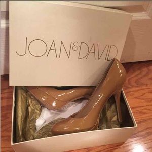 Joan & David Tan Patent Pumps