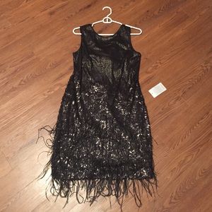 Black flapper dress