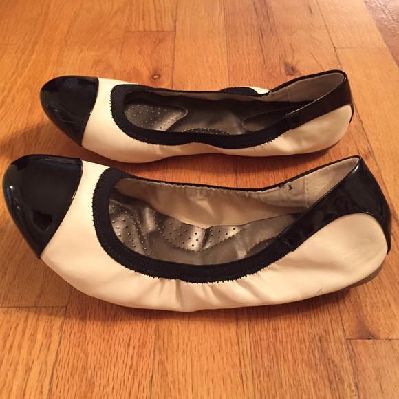 dexflex comfort Shoes Dexflex Creamblack Ballet Flats