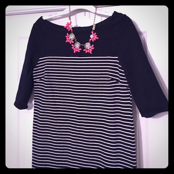 Gap Navy and white striped dress