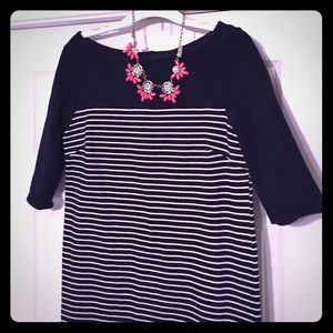 Gap Navy and white striped dress