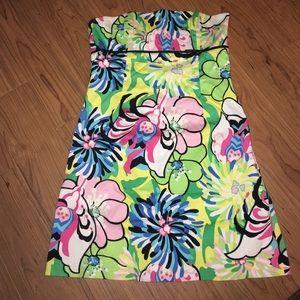 Tibi Tropical Strapless Dress Size 8