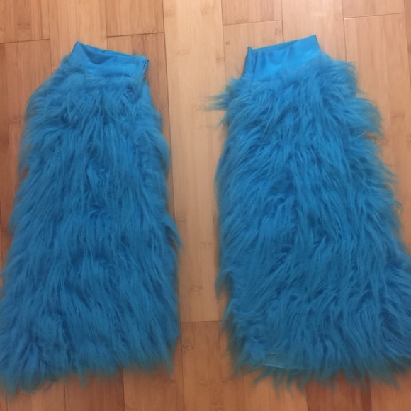 Blue fluffies (leg warmers) - Picture 1 of 2