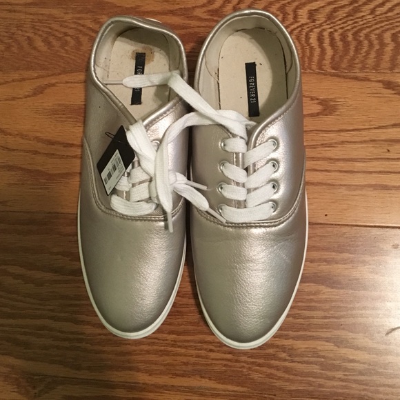 Silver sneakers