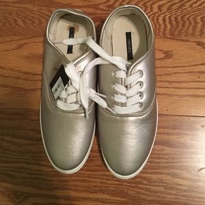Silver sneakers