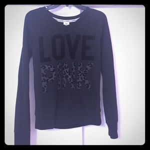 Victoria Secret Pink Sweatshirt in Black
