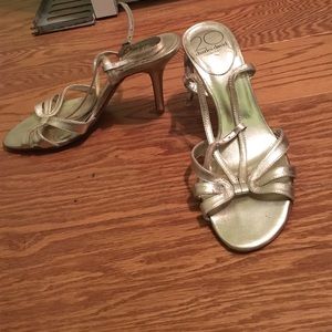 Charles David gold sandals