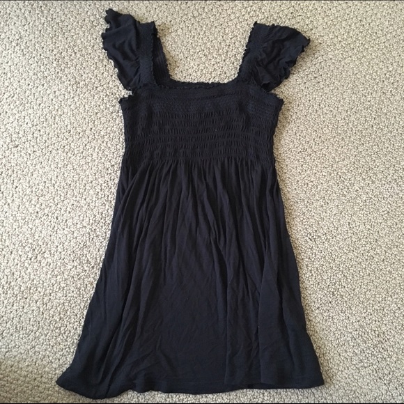 black H&M babydoll blouse