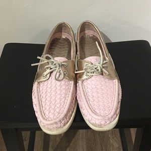 Leather woven Sperry Top-Siders