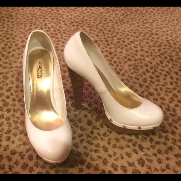 Charlotte Russe white pumps