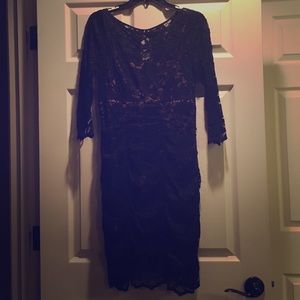 Black lace dress