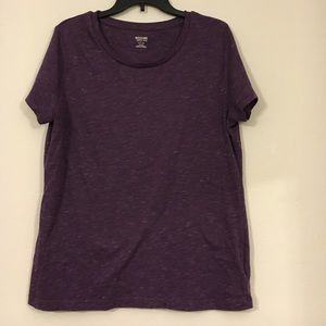 Mossimo Heathered Purple Top-XXL