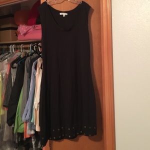 Black cotton dress