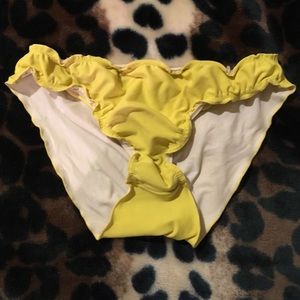 Ripcurl yellow scrunch bikini bottoms
