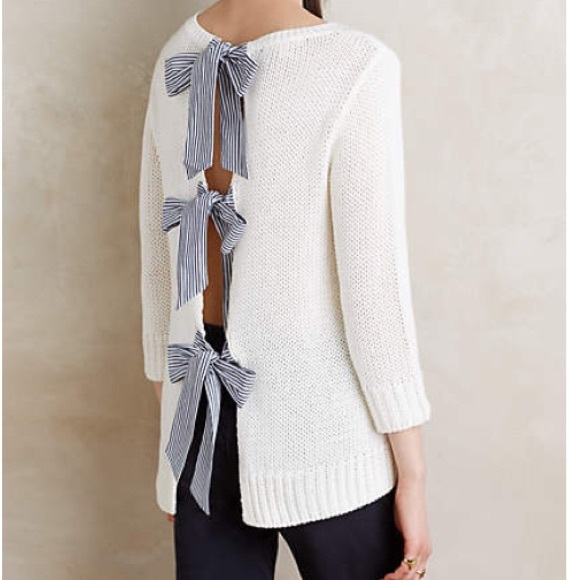 bow back sweater