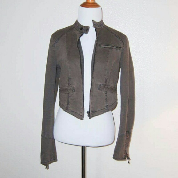 🎁🎁GIFTED!! Free People Brown Moto Jacket - Picture 2 of 4