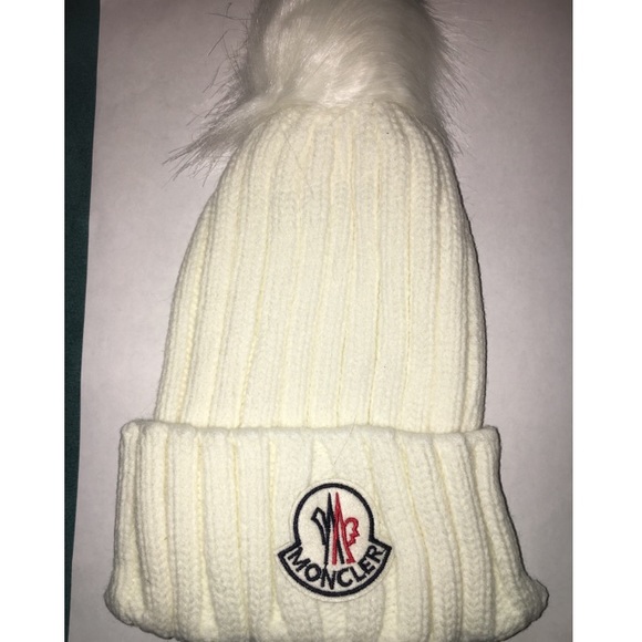 White Moncler-Inspired PomPom Hat