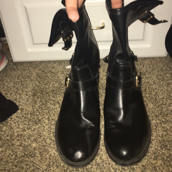 Black ankle boots