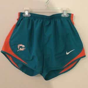 Miami Dolphins Nike Running Shorts