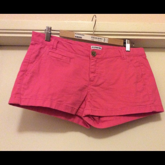 Pink shorts by Express