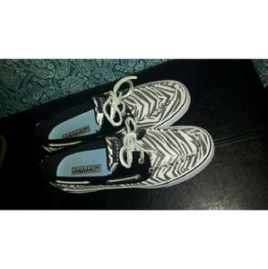 Sperrys Zebra Print