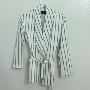 Zara striped blazer