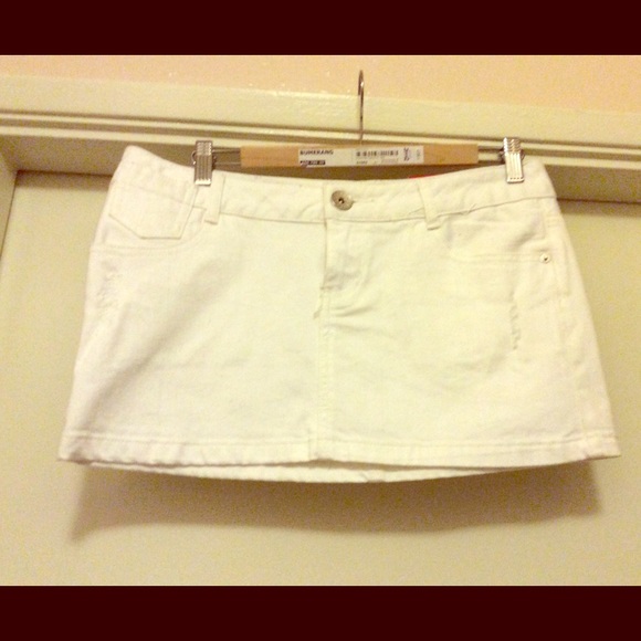 White Jean skirt by Guess