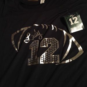 Seattle Seahawks shirt.