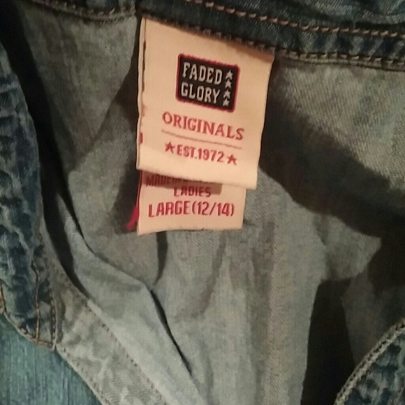Faded Glory Denim top - Picture 3 of 3