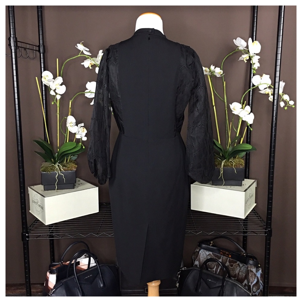 NWT FENDI BLACK TEARDROP SLEEVE DRESS - Picture 2 of 8