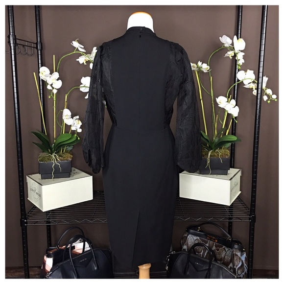 NWT FENDI BLACK TEARDROP SLEEVE DRESS - Picture 2 of 8