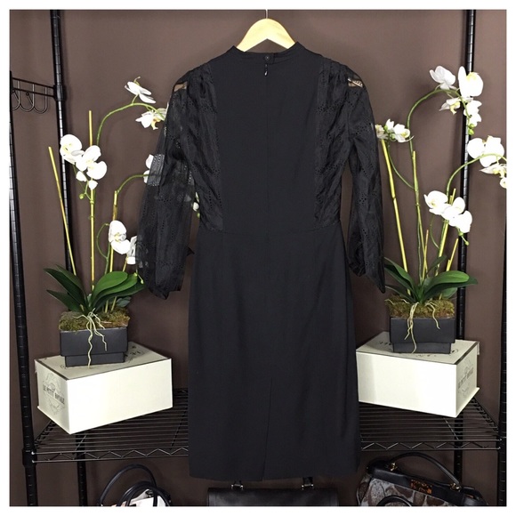 NWT FENDI BLACK TEARDROP SLEEVE DRESS - Picture 8 of 8