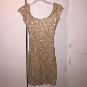 Gold sequin dress SOLD