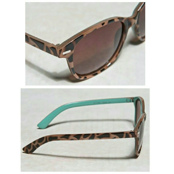 Mint & Tortoise Shell Sunglasses Gold Accent - Picture 2 of 3
