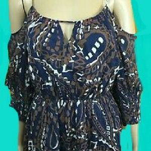 Vanessa Virginia Show Your  Shoulders Boho Dress