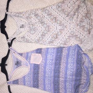 2 racer back tank tops