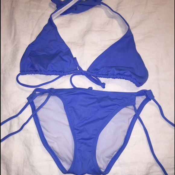 Victoria Secret blue string bikini