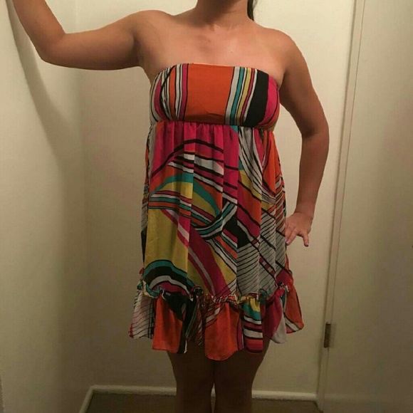 Colorful flowy dress