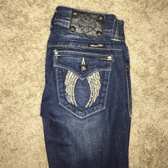 Miss Me Angel Wing Pocket Jeans - Picture 3 of 4