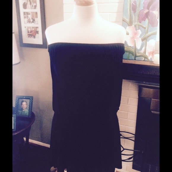 Black Tube-top Romper