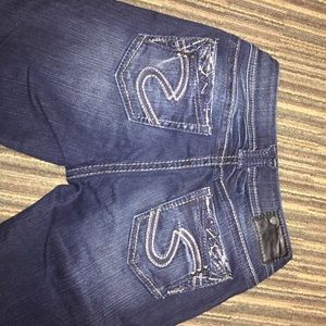 STUNNING Like New Silver Suki Jeans!