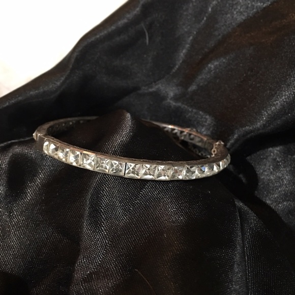 Rhinestone bracelet.