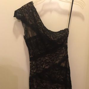Bebe black lace dress