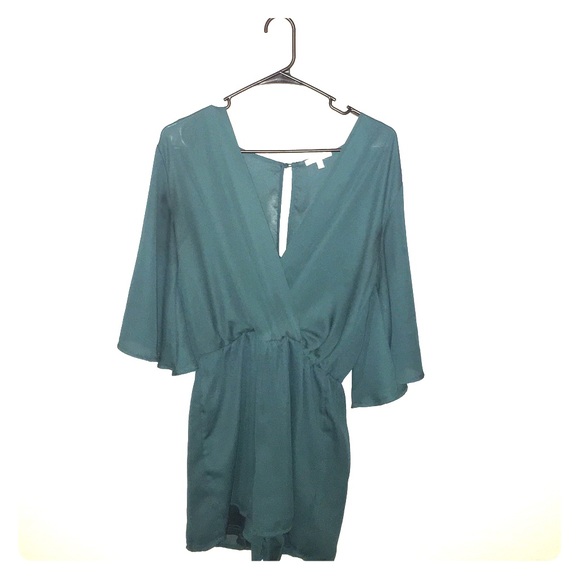Emerald, chiffon romper - Picture 1 of 1